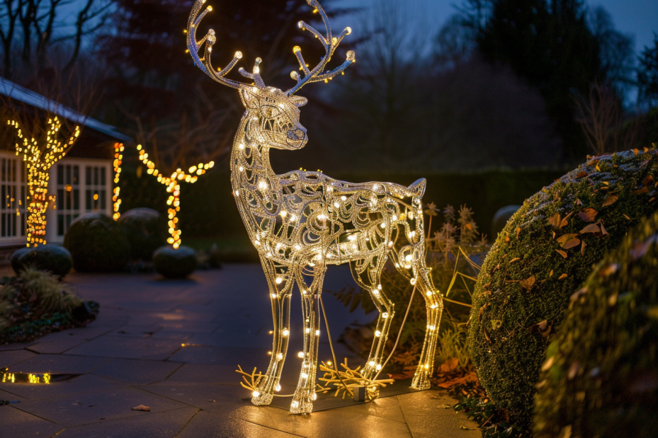 Outdoor Christmas Light Sculptures