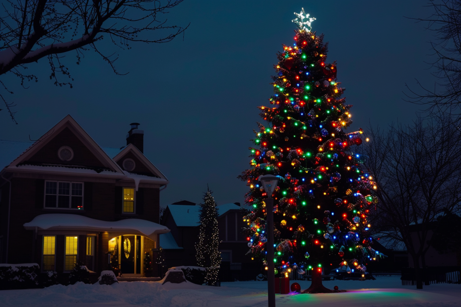 Colorful Christmas Tree Lights